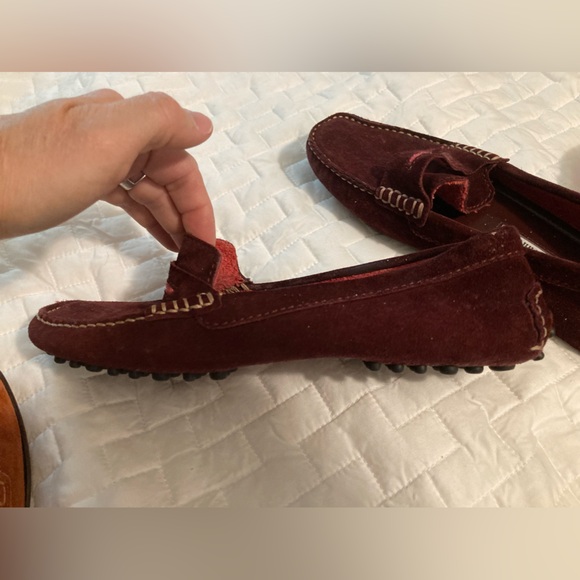 Manolo blahnik driving loafers in deep burgundy - Picture 8 of 12